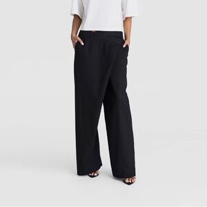 KBB by KAHLANA Women's Mid-Rise Straight Leg 'The Classic Trouser' Black 14